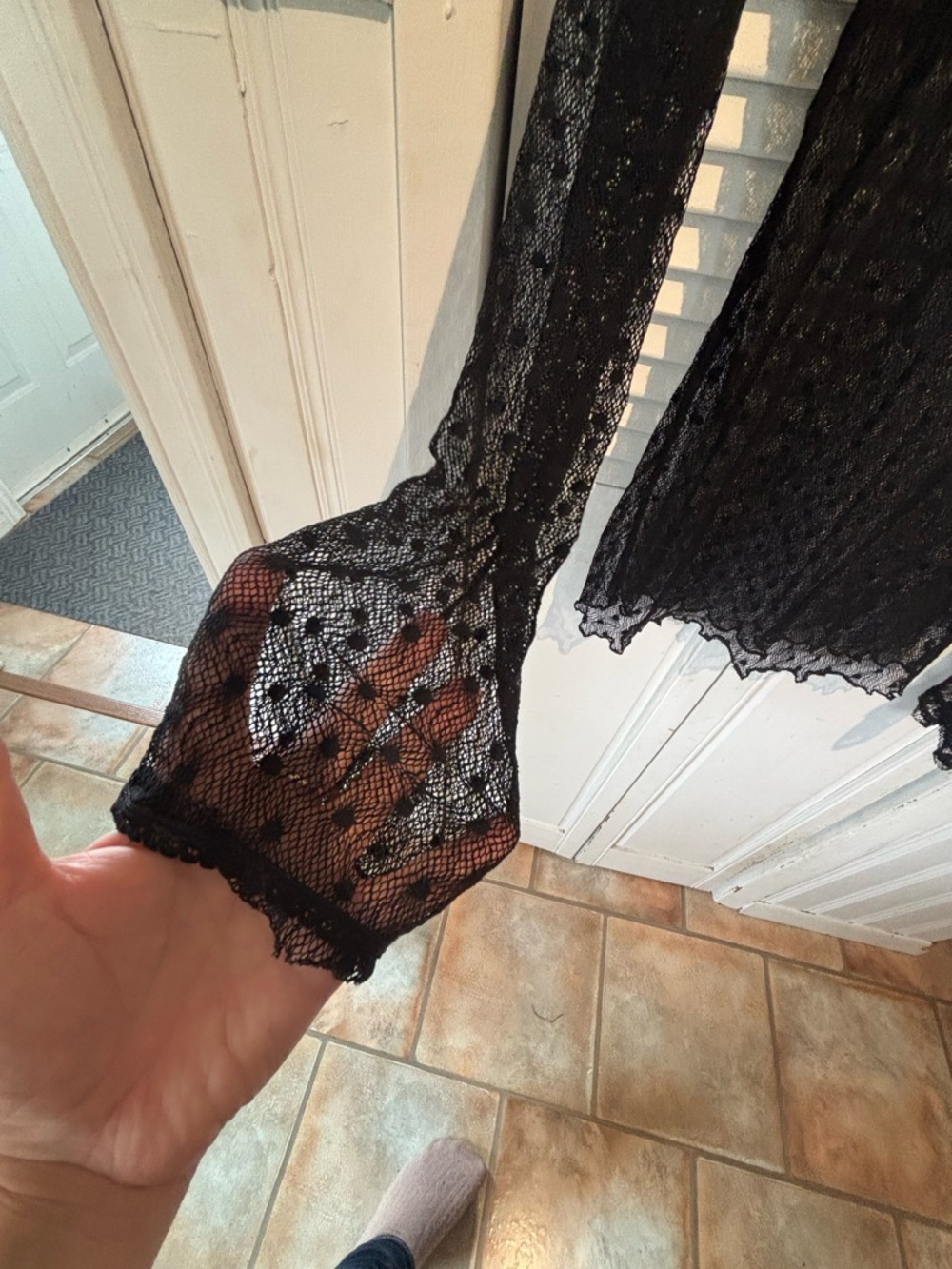 Free People Black Sheer Beach cover-up - Picture 5 of 7